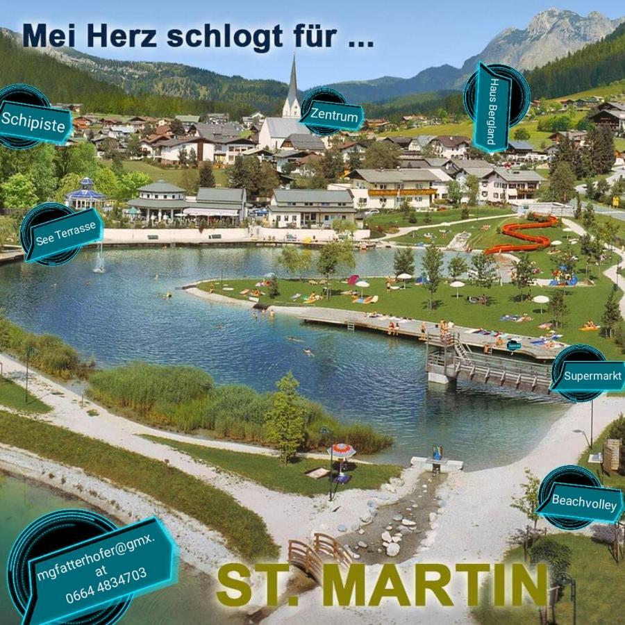 Appartements Haus Bergland ザンクト・マルティン・アム・テンネンゲビルゲ エクステリア 写真